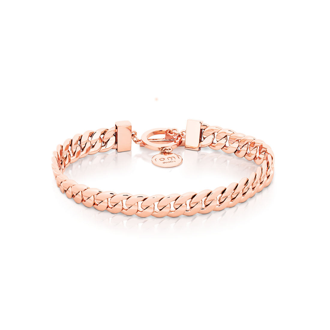  Tipperary Crystal Romi Rose Gold Curb Chain Bracelet