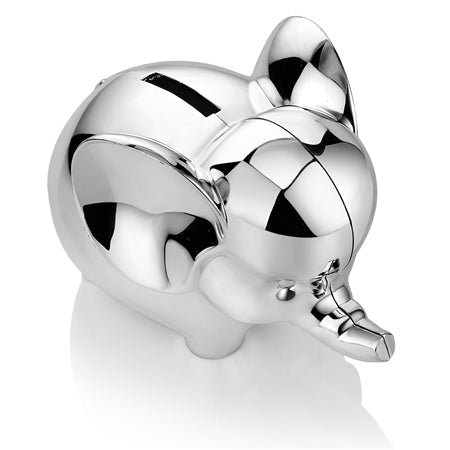  Newbridge Silver Rhodium Plate Elephant Money Bank