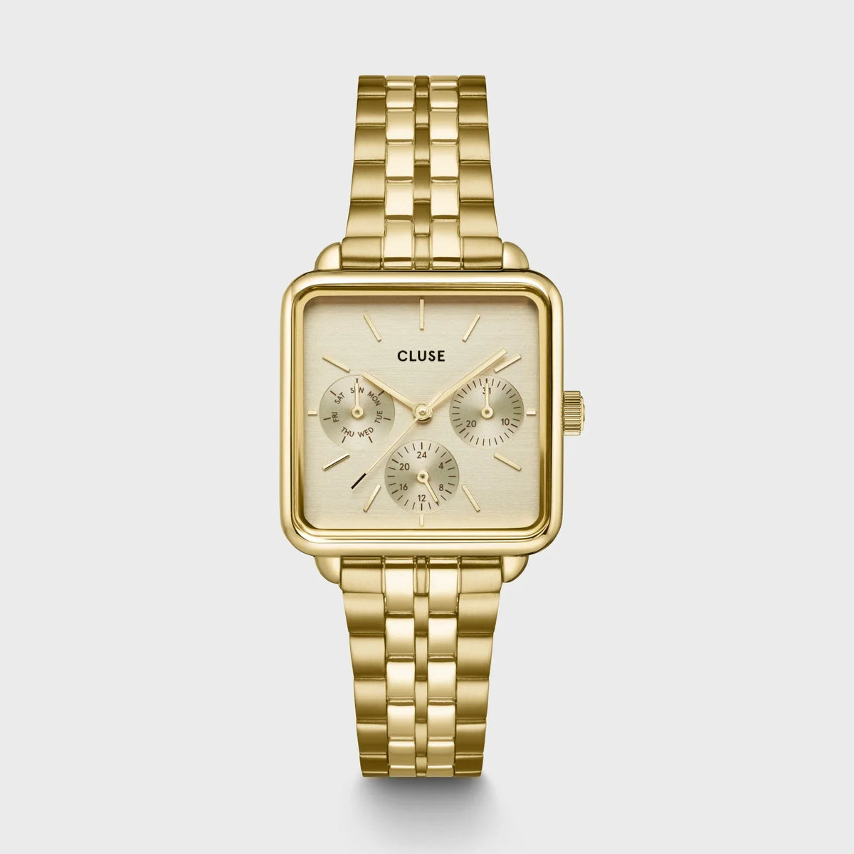  Cluse La Tétragone Multifunction Watch Steel, Full Gold Colour