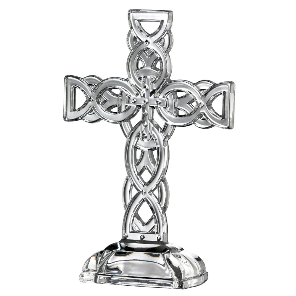  Galway Crystal 10 Inch Celtic Cross - Engravable