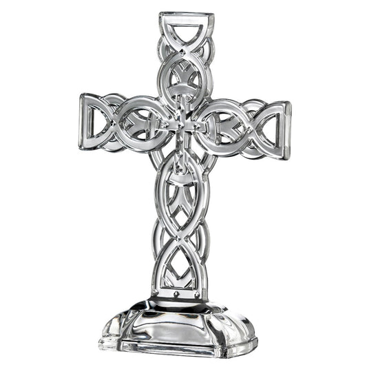  Galway Crystal 10 Inch Celtic Cross - Engravable