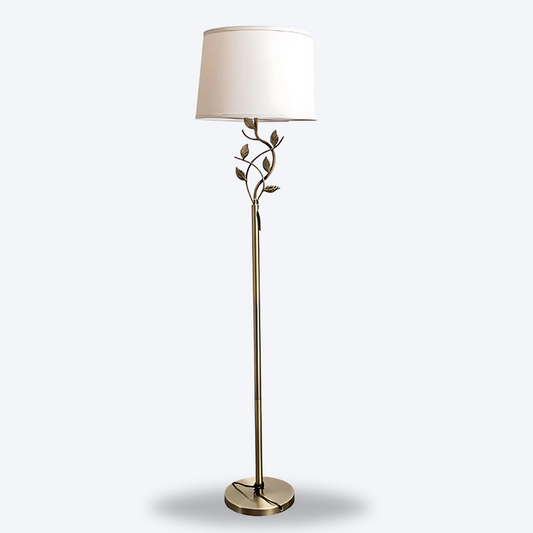  The Grange Collection Metal Leaf Floor Lamp And Shade