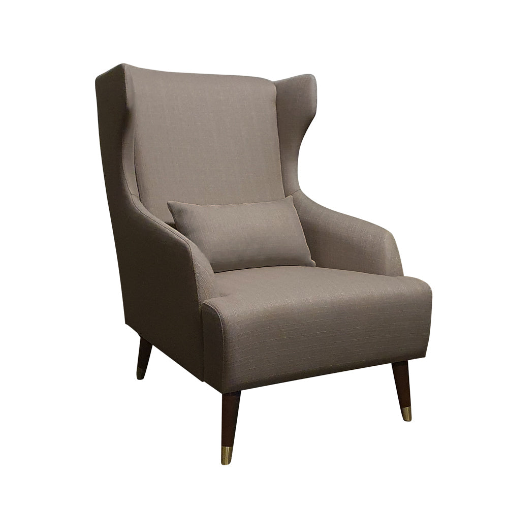  Lauren High Back Chair With Cushion Grey