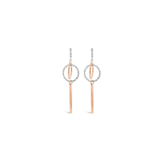  Absolute Jewellery Earring 2-tone Rose/silver